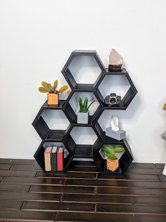 1:12 Plant Shelf |Dollhouse Hexagon Bookshelf| Dollhouse Cube Shelf| Mini Plant Shelf | Miniature Bookshelf |Dollhouse Furniture |3D Printed