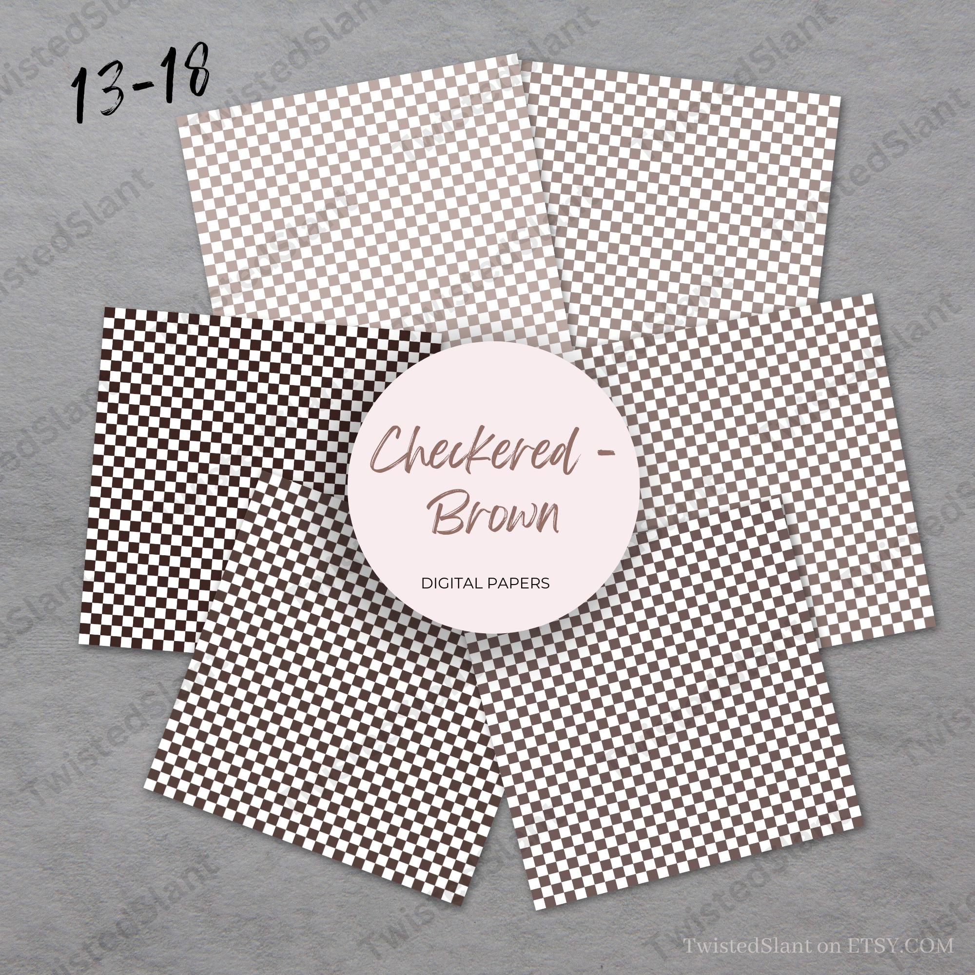 Checkered Digital Paper | INSTANT DOWNLOAD | Checkered Background ...