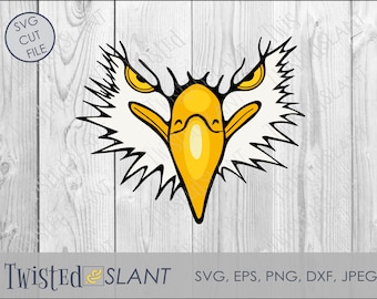Eagle svg digital download for cricut and silhouette, eagle png, eagle cut file, eagle head svg, bald eagle svg, eagle dxf, eagles svg
