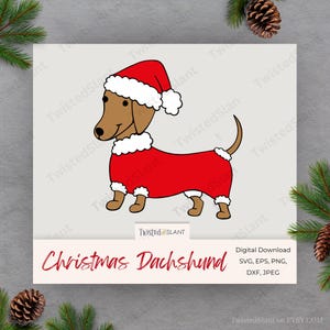 Dackel svg | SOFORTIGER DOWNLOAD | Weihnachtshund |  Dackel Clipart | Wurst Hund | Dackel png | Doxie Hund | XMA01