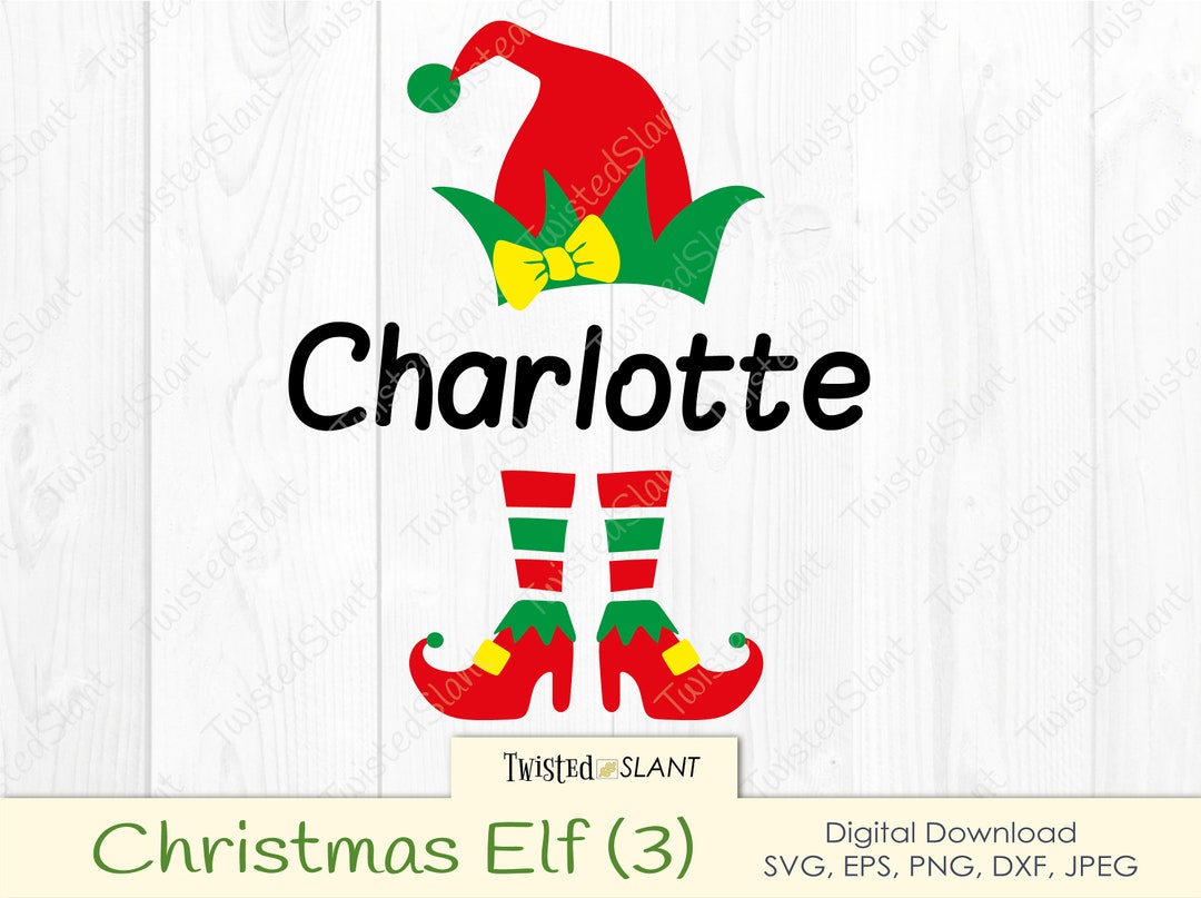 Christmas Elf Svg, Elf Hat Svg, Elf Monogram Svg, Elf Png, Elf Svg ...