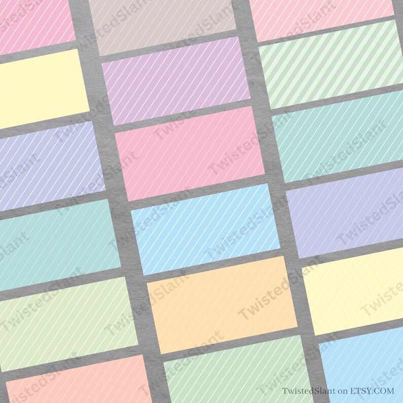 Pastel Diagonal Stripes Digital Paper | INSTANT DOWNLOAD | Striped ...