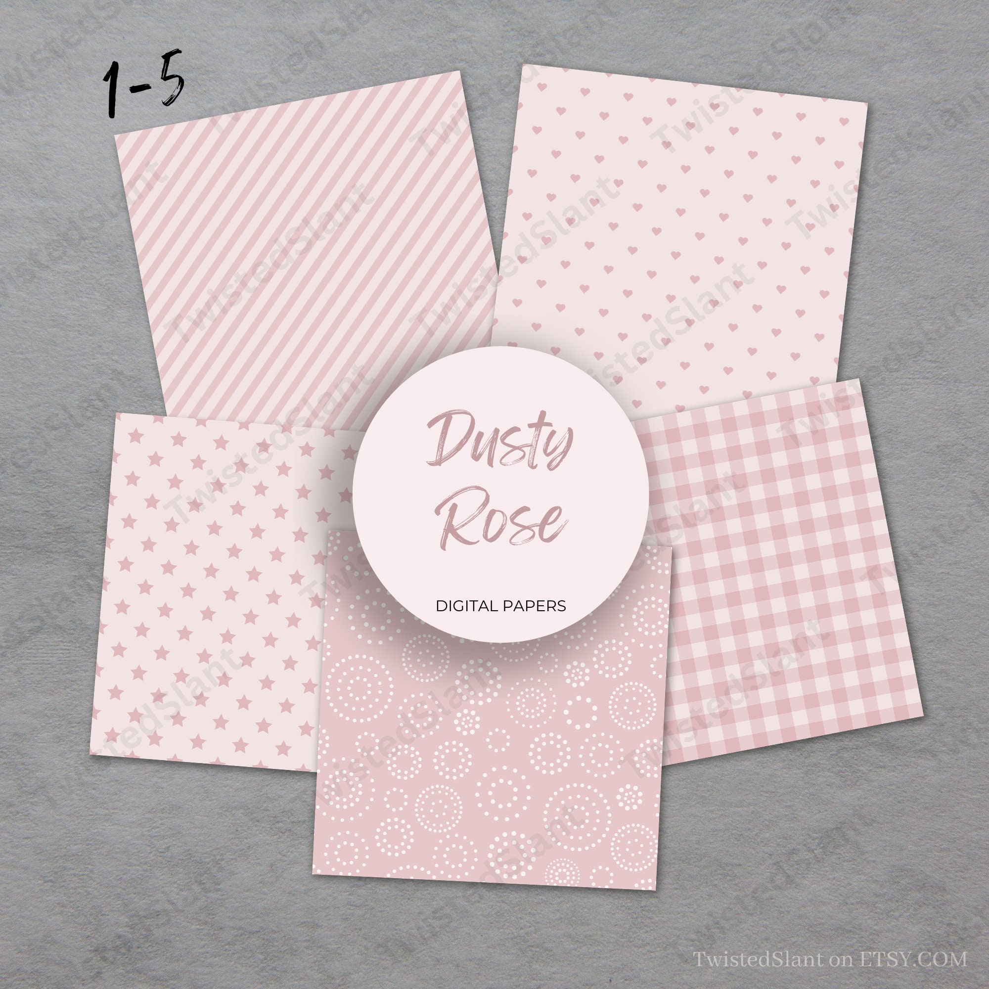 Dusty Rose Seamless | INSTANT DOWNLOAD | Seamless Geometric | Pattern ...