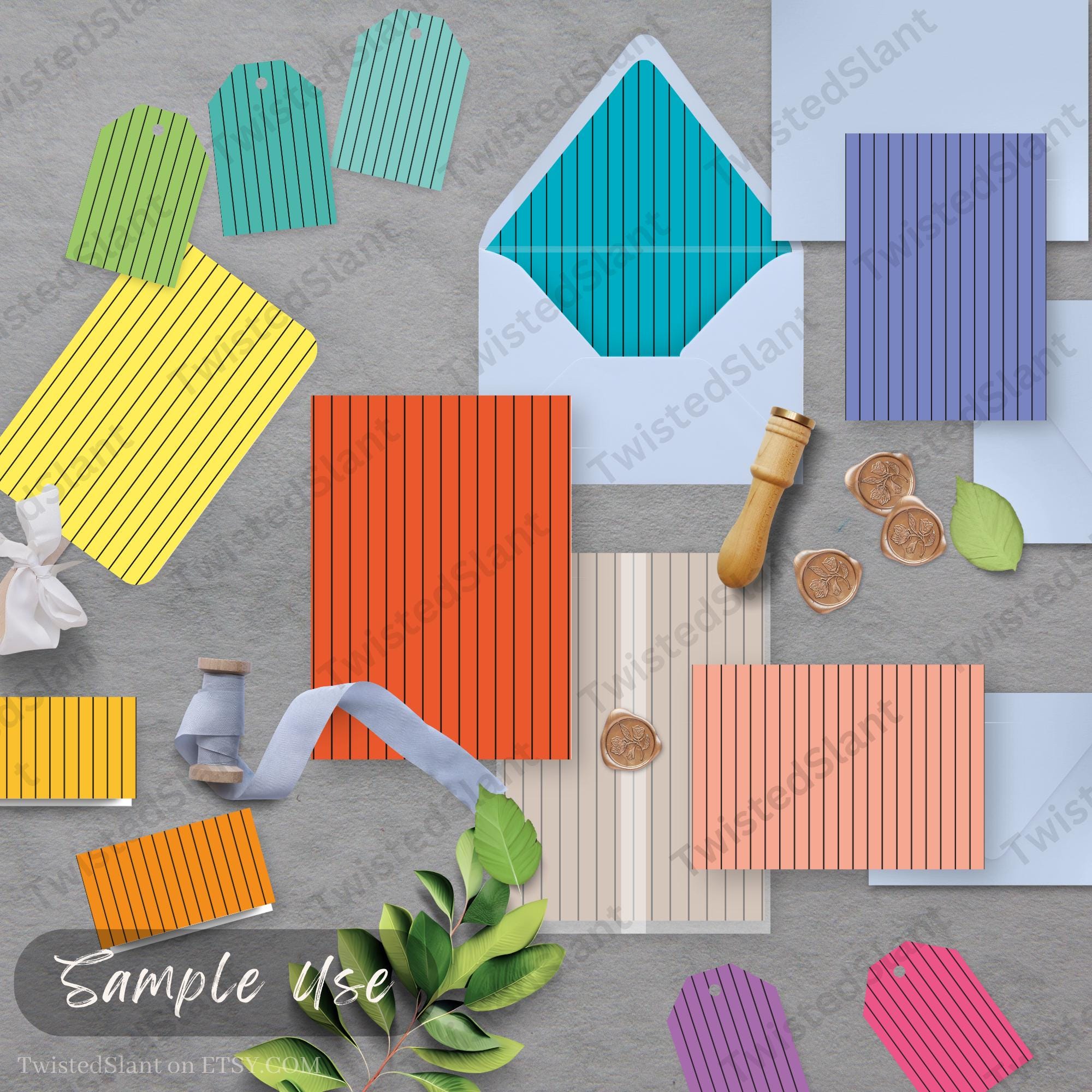 Vertical Stripes Digital Paper | INSTANT DOWNLOAD | Striped Background ...