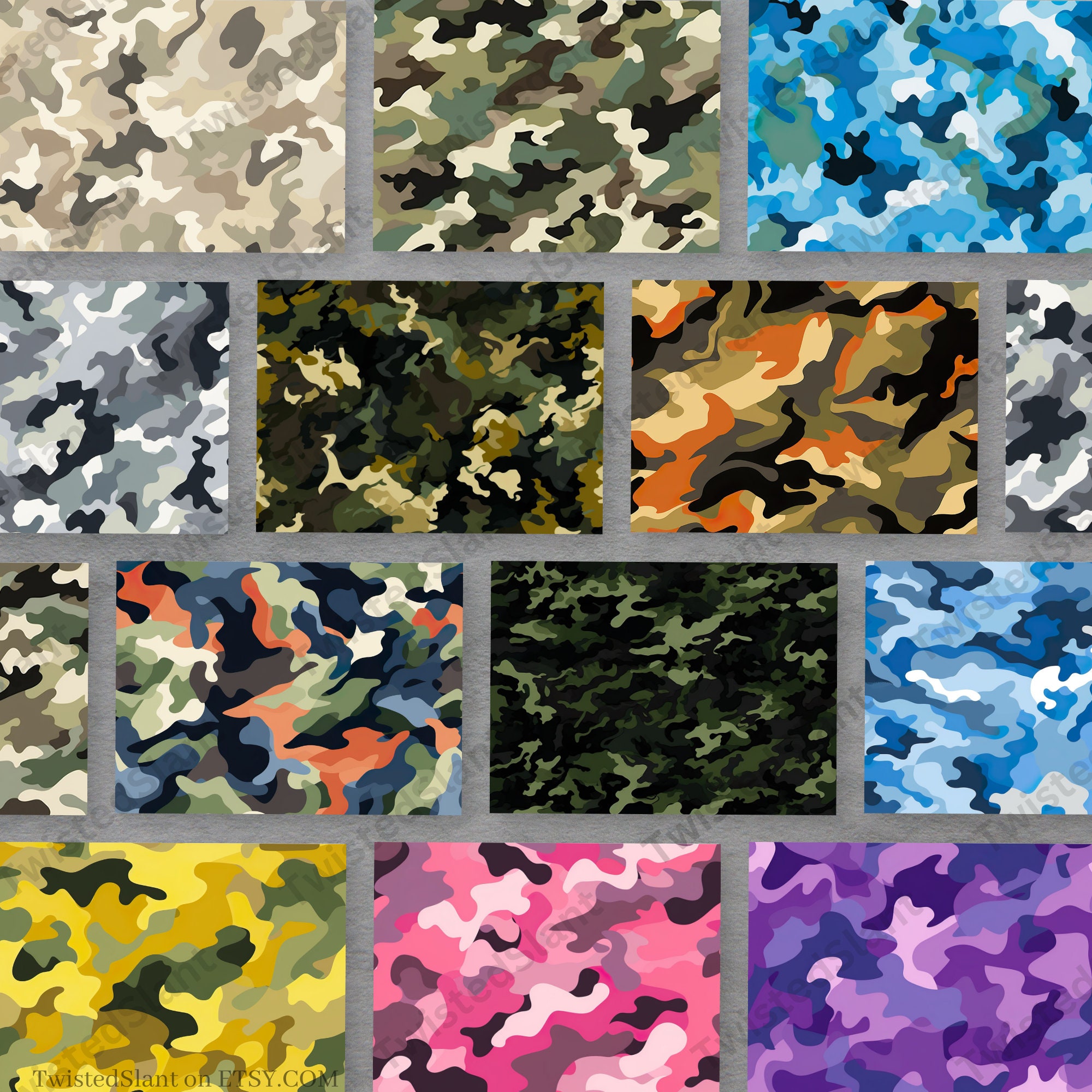 Hunting Camo Digital Paper | INSTANT DOWNLOAD | Camouflage Digital ...
