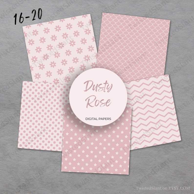 Dusty Rose Seamless | INSTANT DOWNLOAD | Seamless Geometric | Pattern ...
