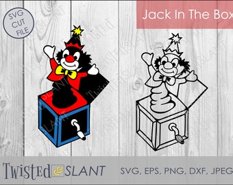 Jack in the Box Svg Digital Download for Cricut and Silhouette