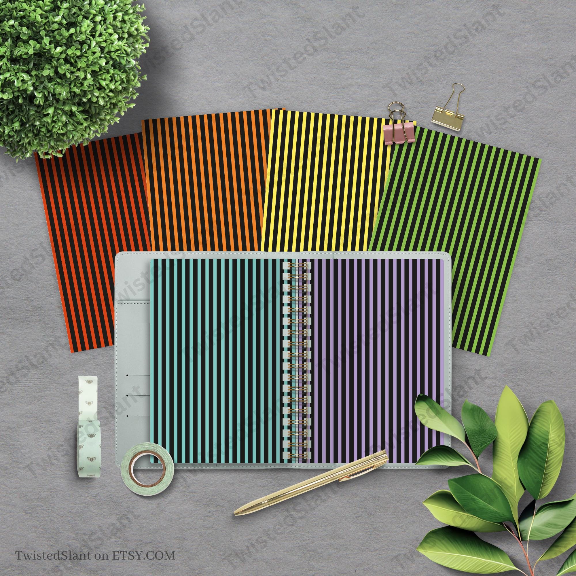 Vertical Stripes Digital Paper | INSTANT DOWNLOAD | Striped Background ...