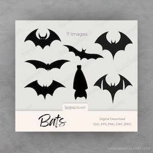 Bats svg | INSTANT DOWNLOAD | Halloween Vector | Gothic svg | Bat Silhouette | Halloween Bats svg | Bat svg Bundle | Bat png