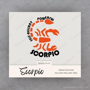 Scorpio svg | INSTANT DOWNLOAD | Zodiac Sign svg | Scorpion svg | Horoscope svg | Scorpio png | Zodiac Clipart | Scorpio | ZOD01