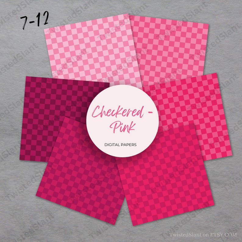 Checkered Digital Paper | INSTANT DOWNLOAD | Checkered Background ...