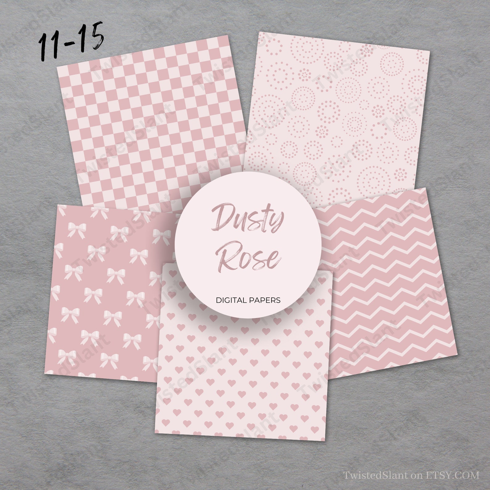 Dusty Rose Seamless | INSTANT DOWNLOAD | Seamless Geometric | Pattern ...