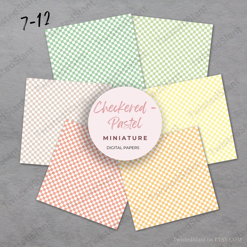 Checkered Digital Paper | INSTANT DOWNLOAD | Checkered Background ...