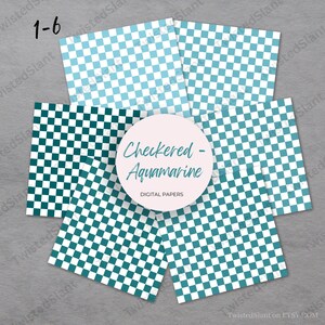 Checkered Digital Paper | INSTANT DOWNLOAD | Checkered Background ...