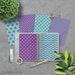Purple Turquoise Digital Paper | INSTANT DOWNLOAD | Seamless Geometric ...