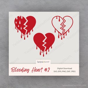Bleeding heart svg, Broken heart svg, dripping heart, Open heart svg, Heart svg Bundle, Heart SVG, Heart DXF, open heart clipart, valentines