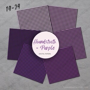 Houndstooth Digital Paper | INSTANT DOWNLOAD | Houndstooth Pattern ...