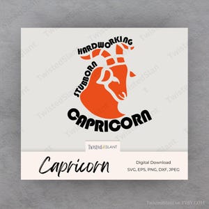 Capricorno svg / DOWNLOAD IMMEDIATO / Segno zodiacale svg / Segno zodiacale Capricorno / Oroscopo svg / Capra png / Clipart zodiacale / Capricorno / ZOD01