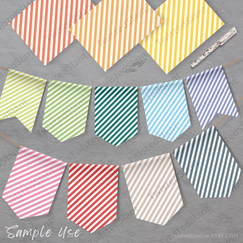 Diagonal Stripes Digital Paper | INSTANT DOWNLOAD | Striped Background ...