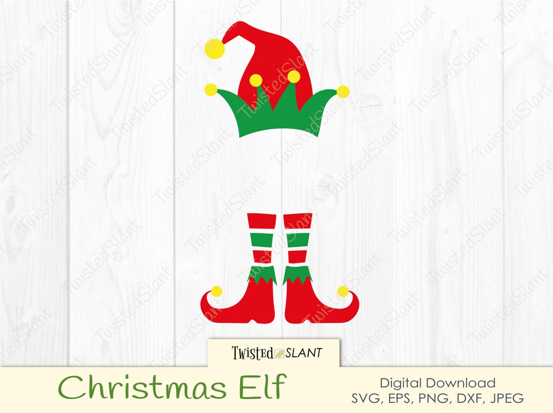 Christmas Elf Svg, Elf Hat Svg, Elf Monogram Svg, Elf Png, Elf Svg ...