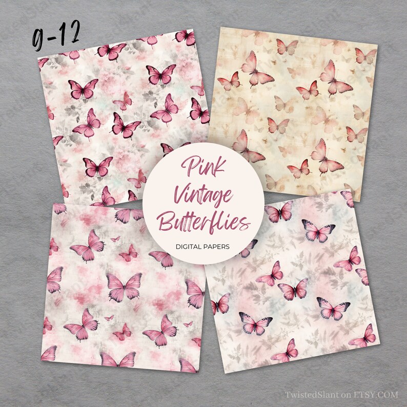 Bright Butterflies Digital Paper | INSTANT DOWNLOAD | Butterfly Digital ...