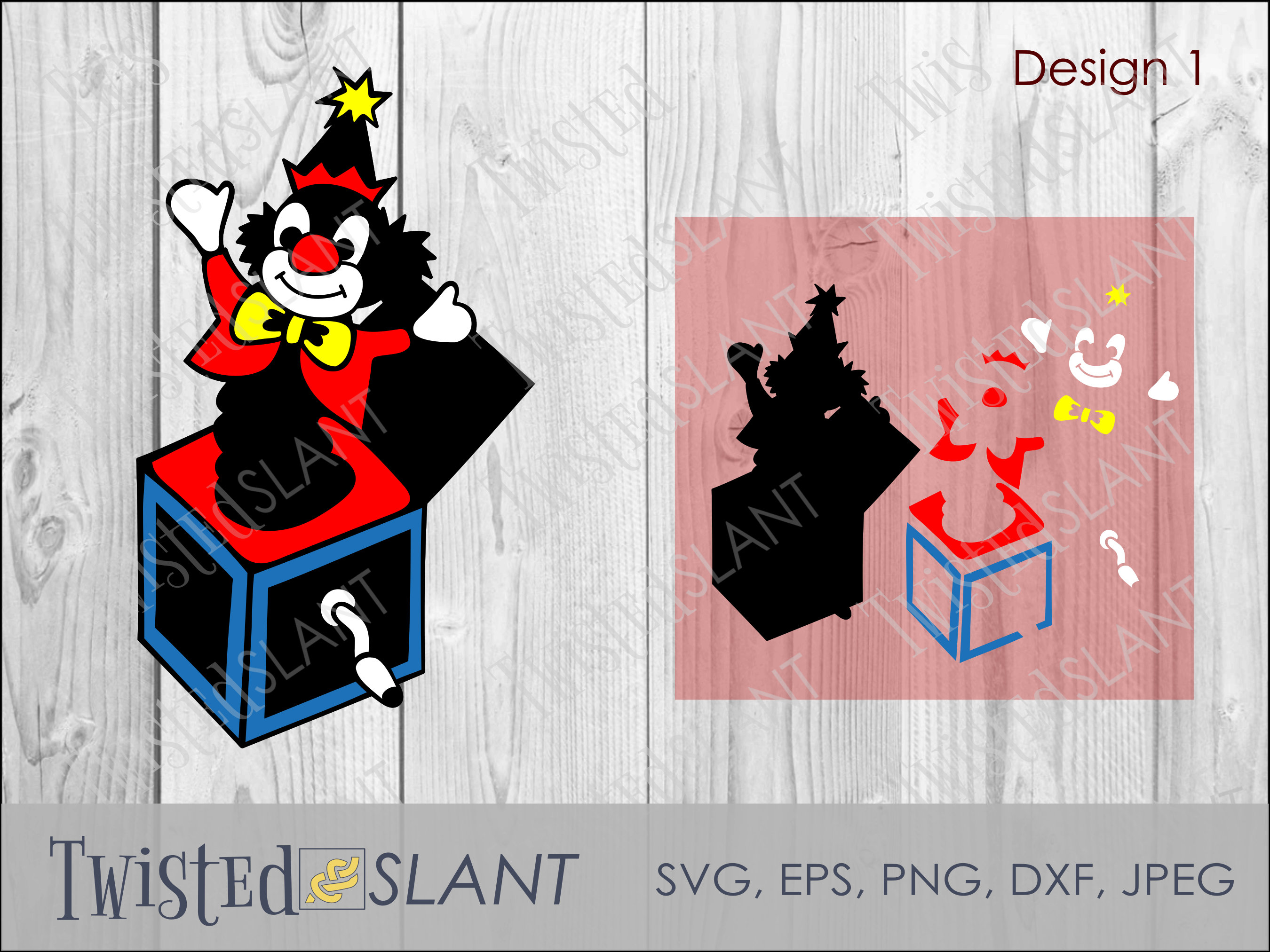 Jack in the Box Svg Digital Download for Cricut and Silhouette