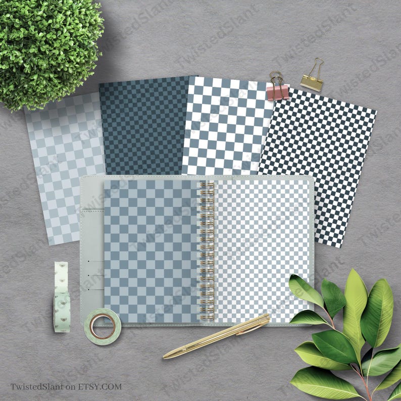 Checkered Digital Paper | INSTANT DOWNLOAD | Checkered Background ...