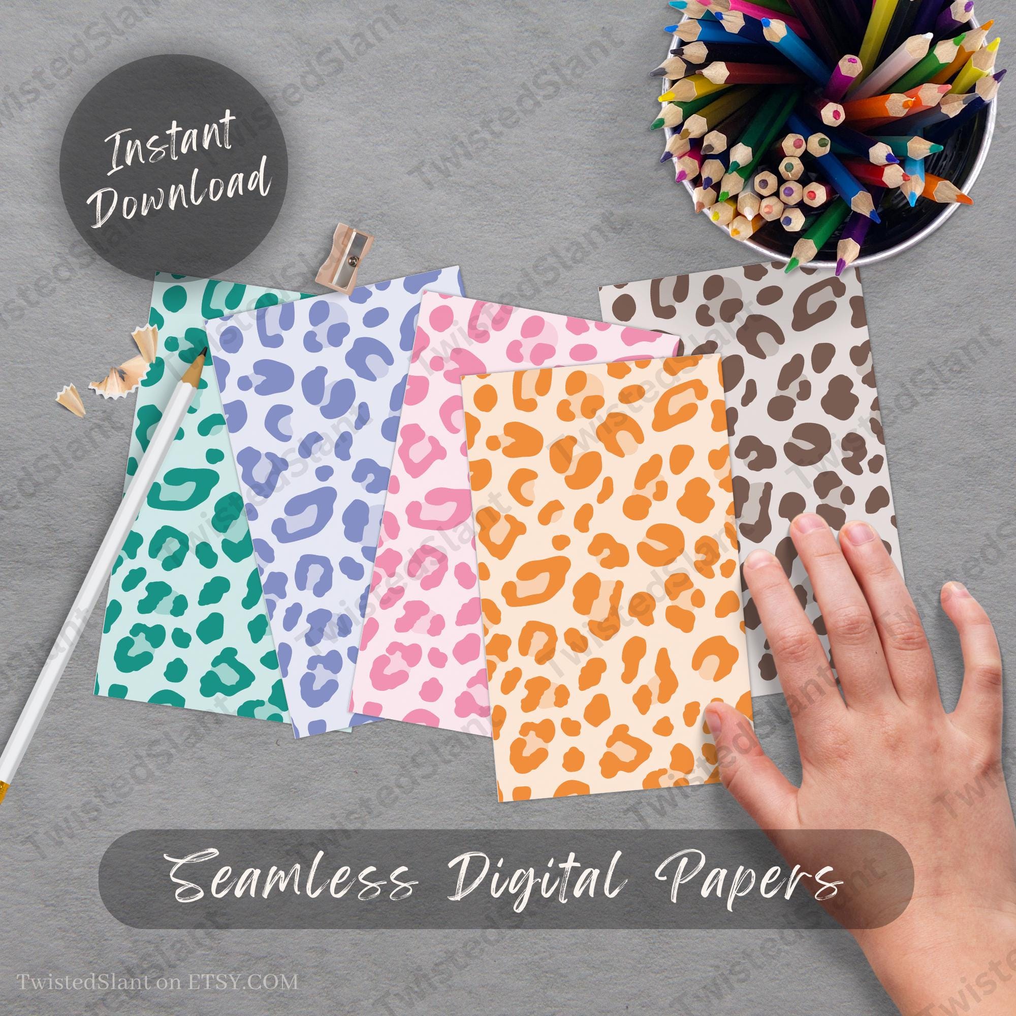 Leopard Print Seamless Digital Paper | INSTANT DOWNLOAD | Leopard ...