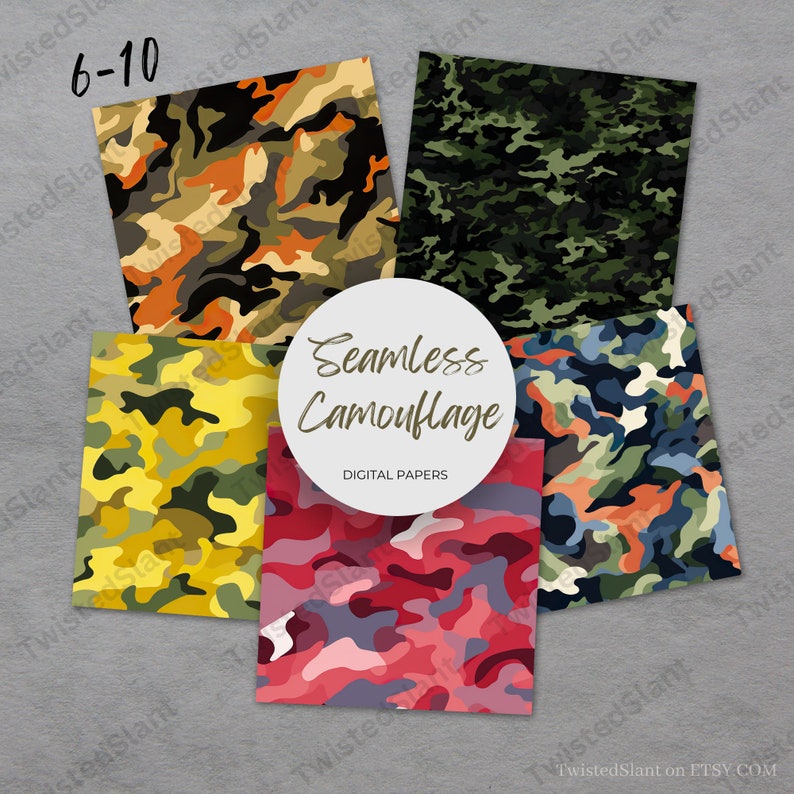 Hunting Camo Digital Paper | INSTANT DOWNLOAD | Camouflage Digital ...