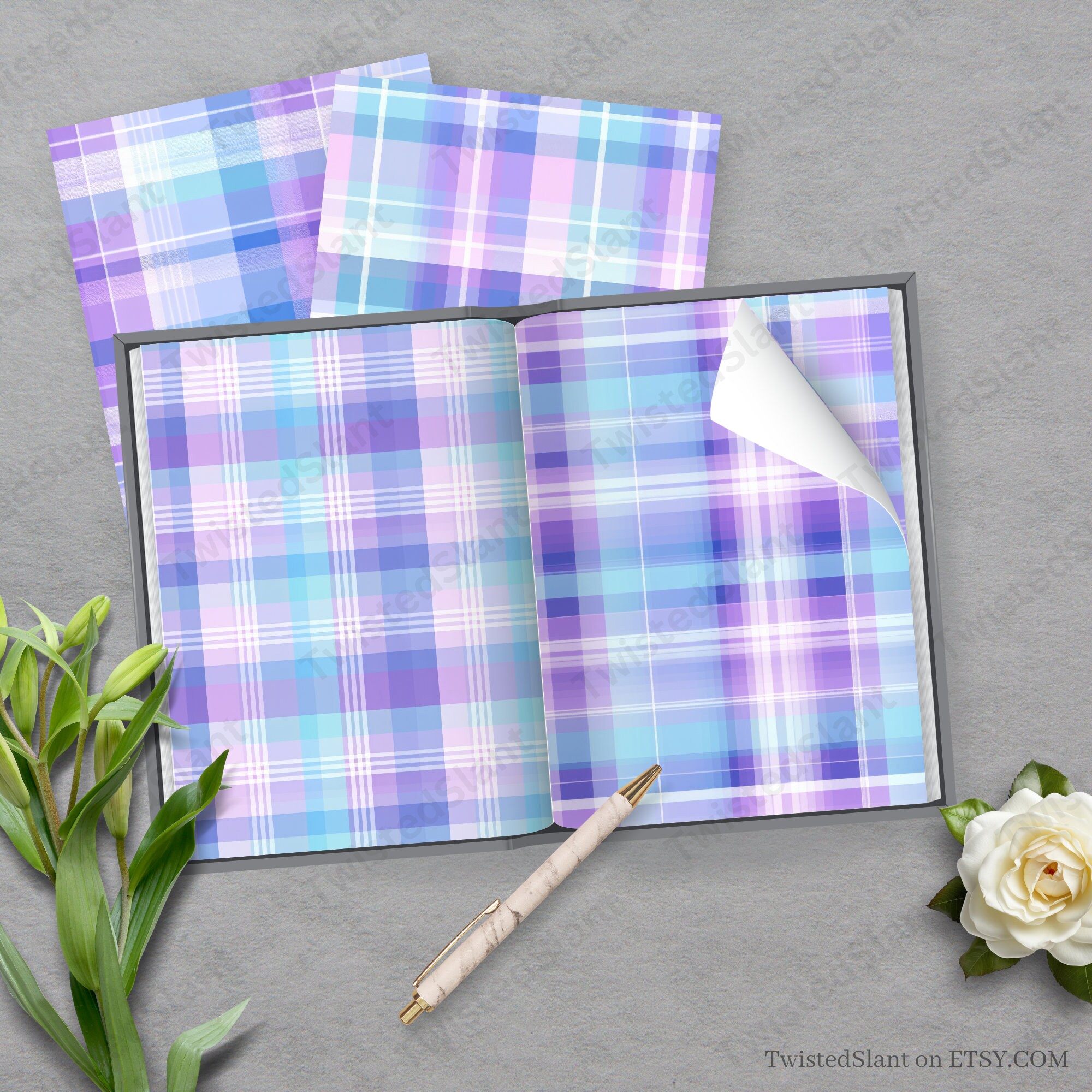 Spring Plaid Digital Paper | INSTANT DOWNLOAD | Pastel Plaid | Spring ...