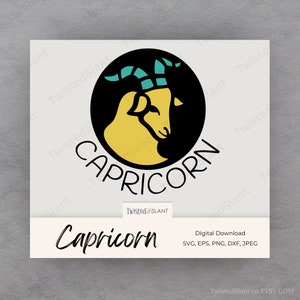 Capricorno svg / DOWNLOAD IMMEDIATO / Segno zodiacale svg / Segno zodiacale Capricorno / Oroscopo svg / Capra png / Clipart zodiacale / Capricorno / ZOD01