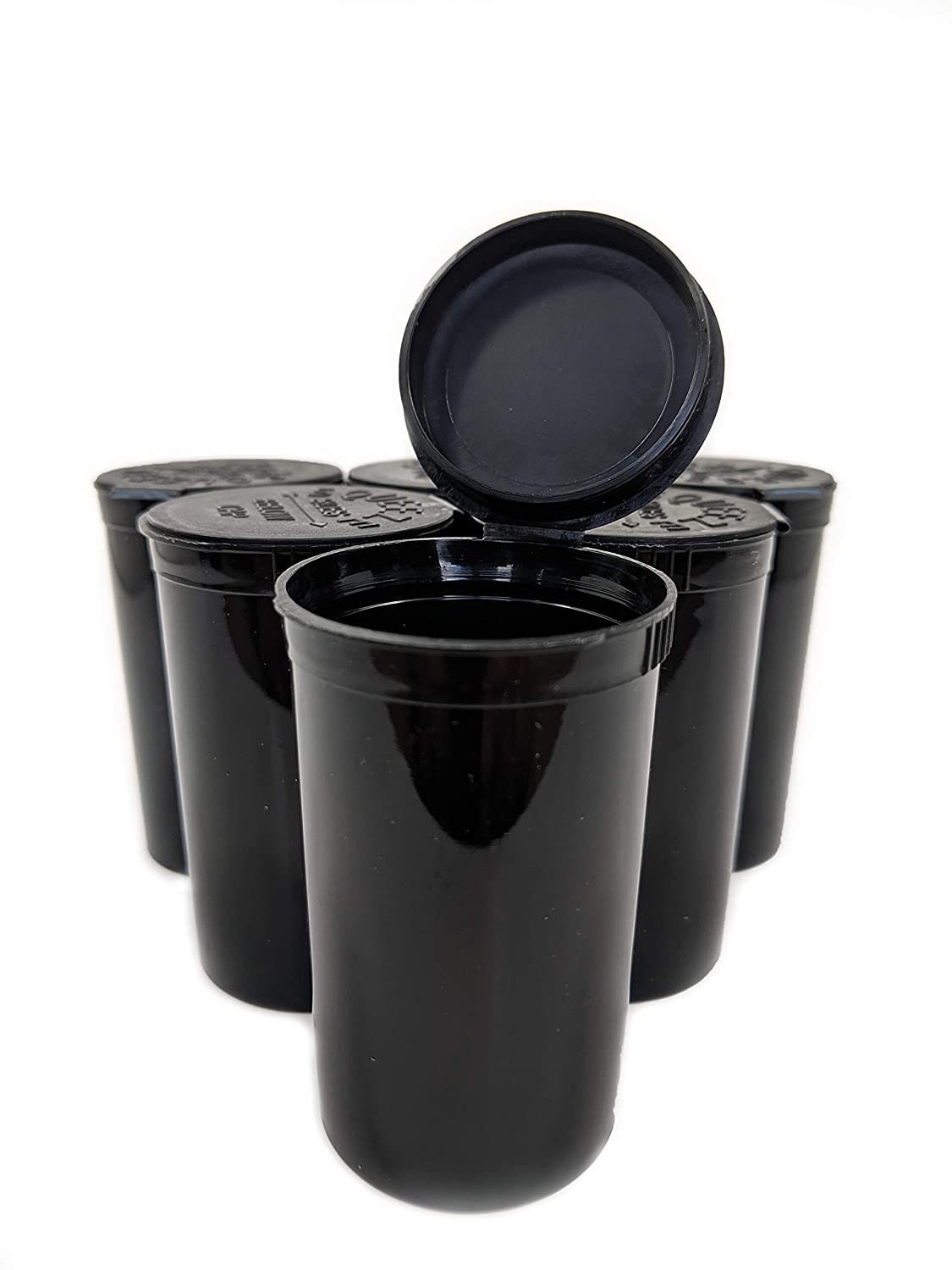 Pack of 75black 19 Dram Pop Top Bottle Rx Vial Medical Grade Etsy UK