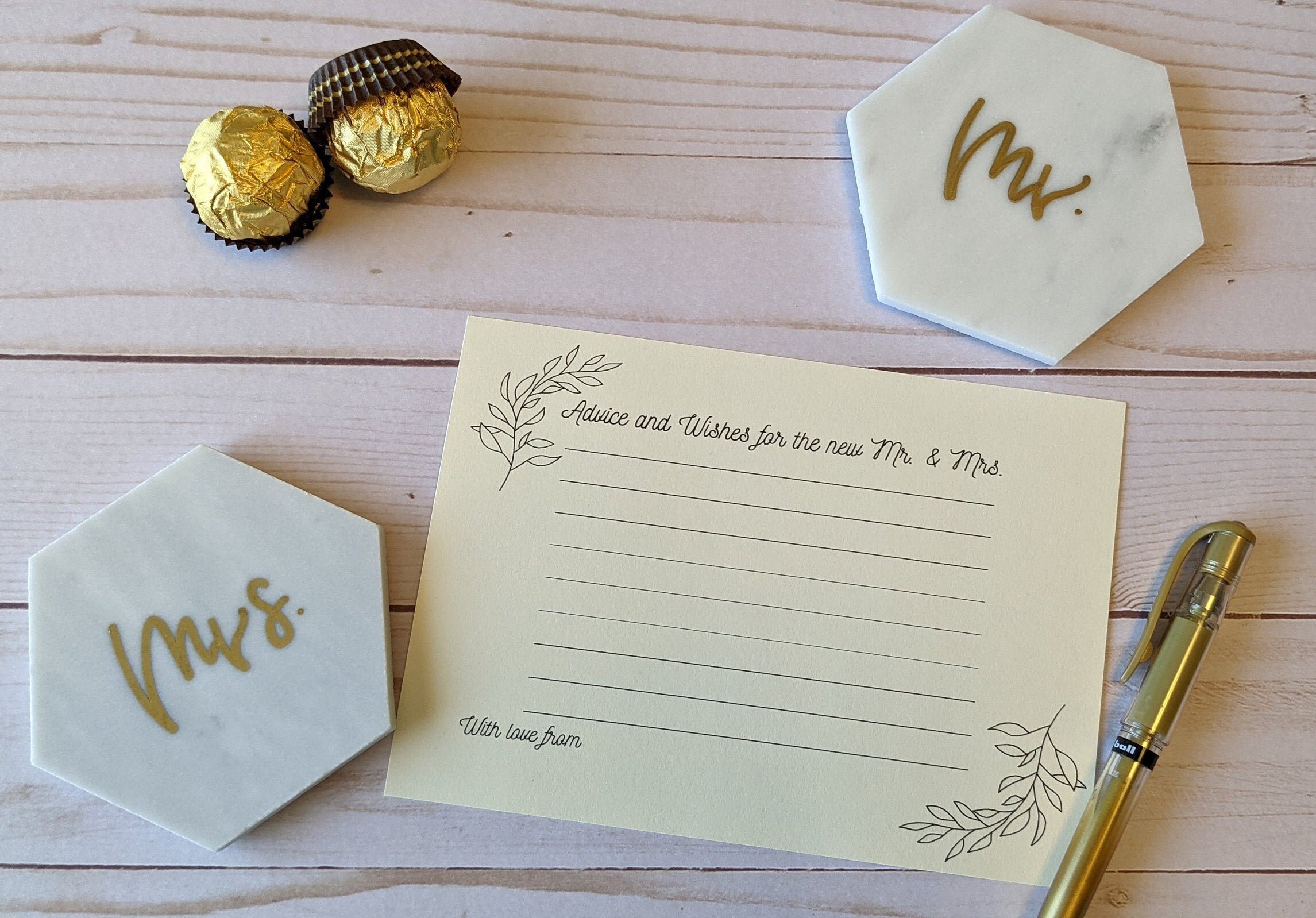 Instant Download Wedding Advice Cards Advice and Wishes for Etsy