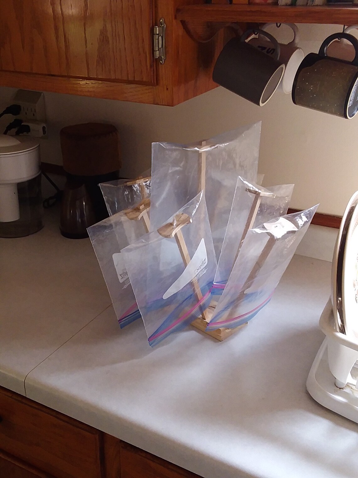 Ziploc bag and Baggie Drying Rack Etsy