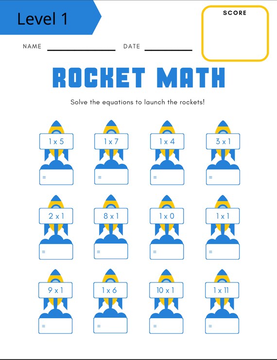 Math Worksheets Printable | Etsy