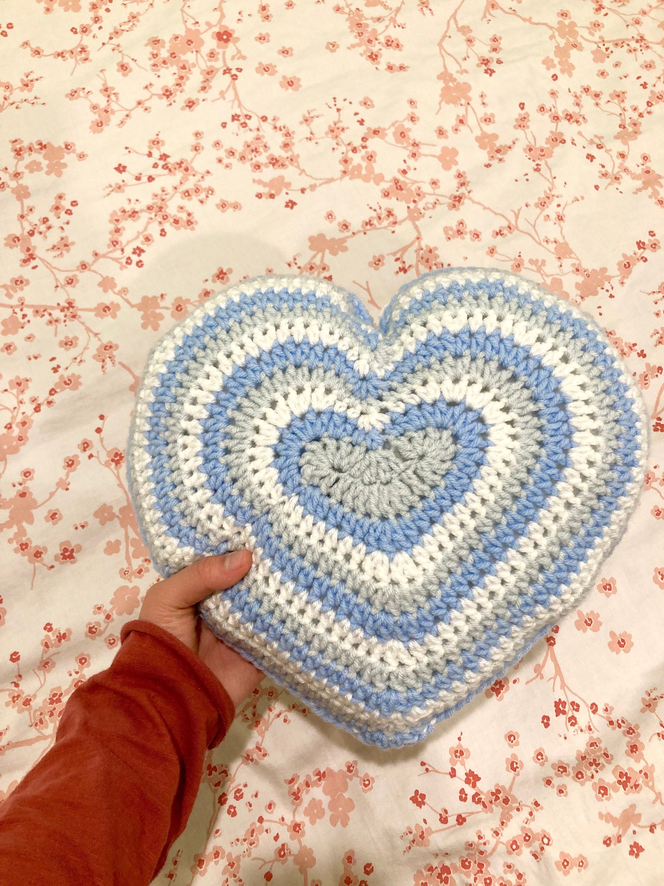 Crochet Heart Pillow  Lone Star Mercantile