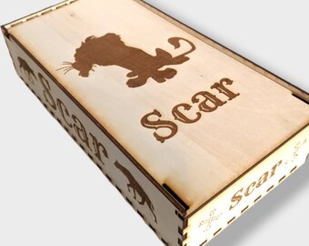 Scar Villainous Box(Unique Custom Storage for  Villainous Table top Game, To order display boxes)