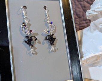 [wingbling] I-DELミンニ着用☆Flush Heart Earrings Dropship 925 Sterling Silver Filigree Heart Earrings 18K