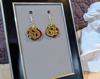 [wingbling] I-DELミンニ着用☆Flush Heart Earrings Arrow & Murano Glass Heart Stud Earrings | Sterling silver