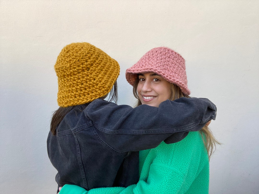 Chunky Bucket Hat Crochet Hat Etsy