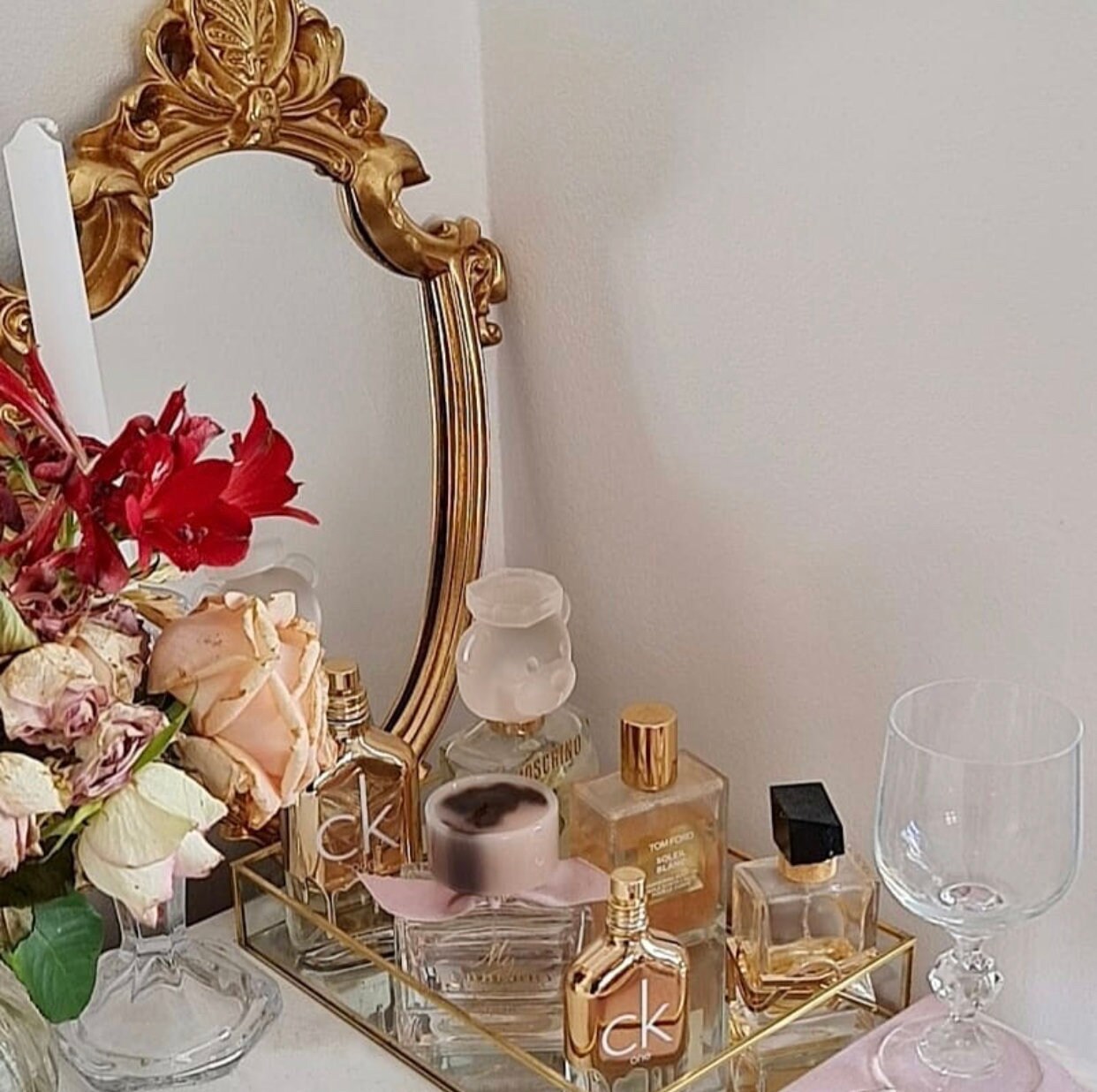 Vintage Antik Stil Gold gerahmt verschnörkter Akzent Gewölbter | Etsy