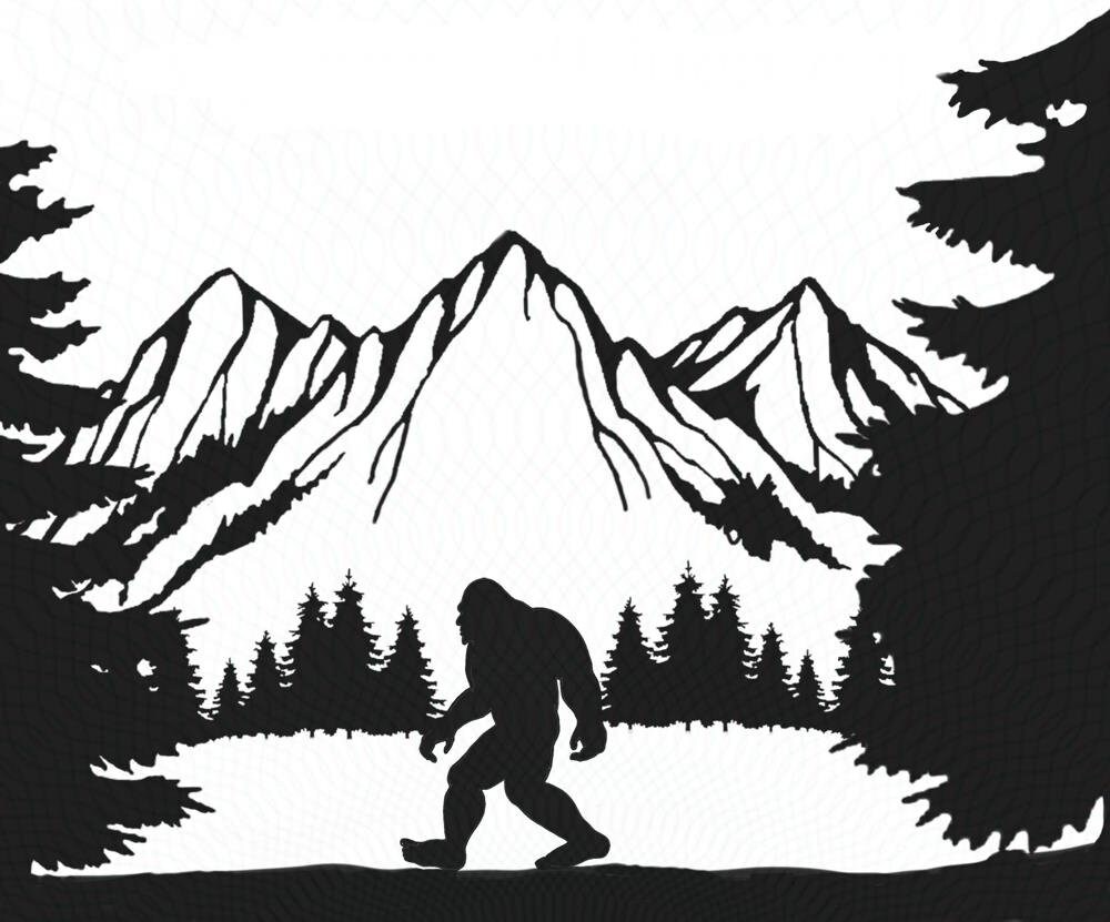 Bigfoot Big Foot Yeti Sasquatch Svg Png Dxf Jpeg Pdf Etsy