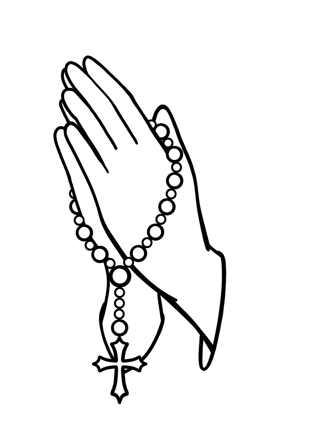Catholic Coloring Page Holy Rosary Coloring Page Catholic Etsy