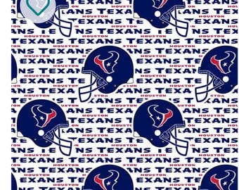 Houston Texans fabric 60" wide. Sold by the yard. Multiple yards will be in one continuous cut.