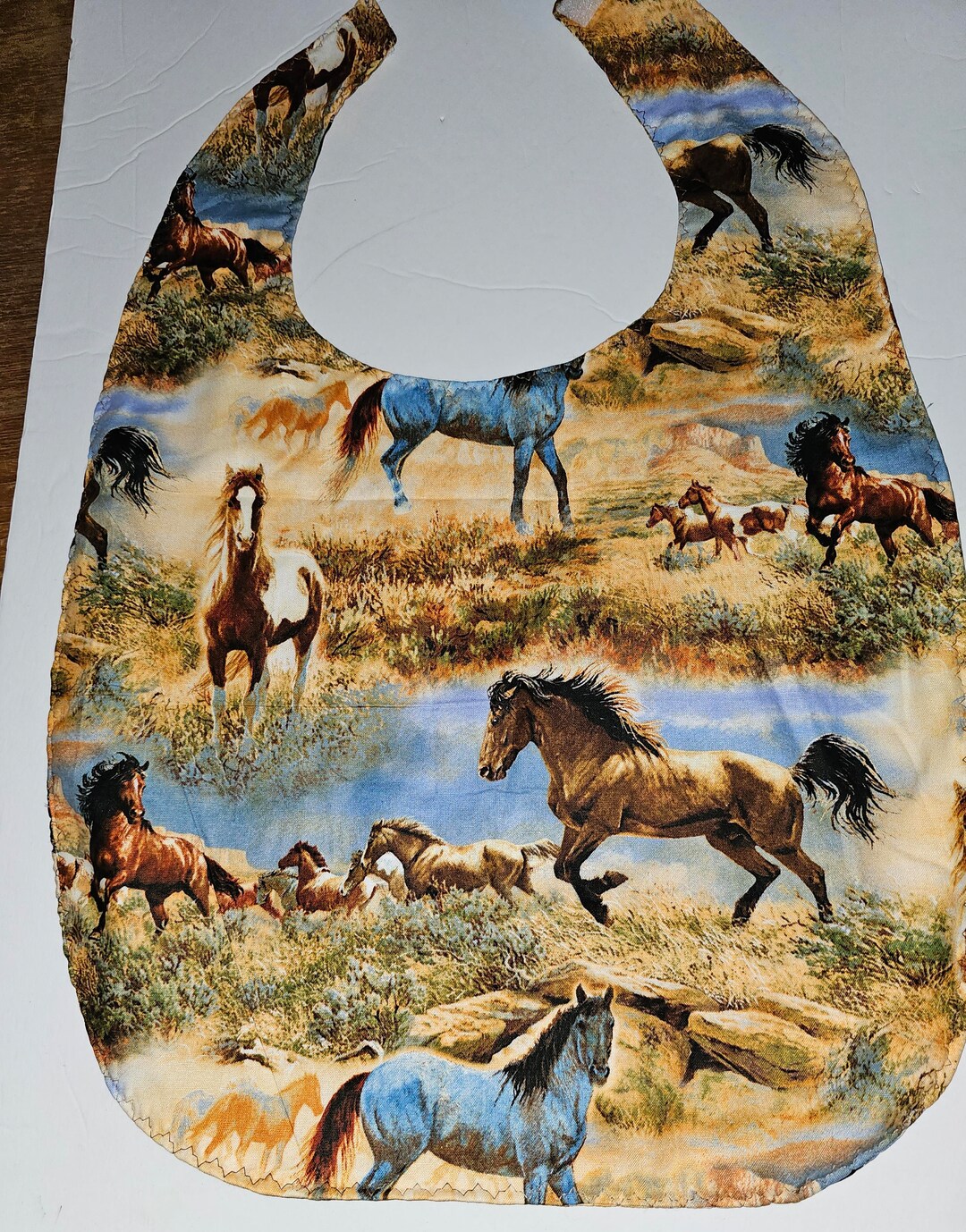 Horses Adult Bib Seniors Disabled Crackin Crab Etsy