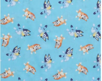 Bluey licensed fabric.  Comes in continuous cut