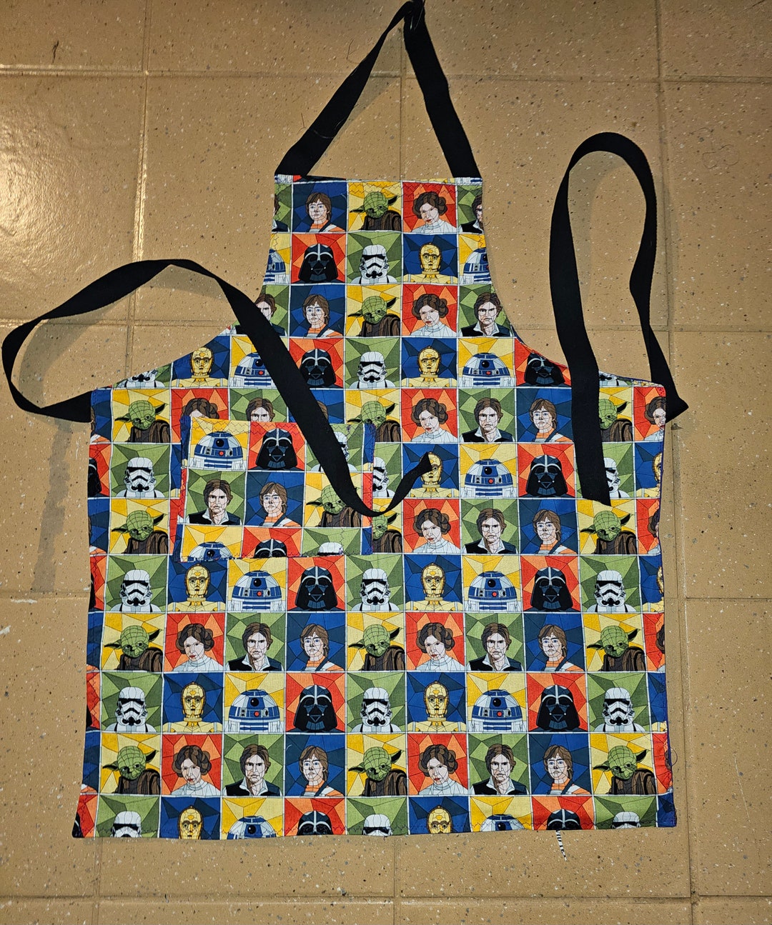 Star Wars Apron. Handmade, Fully Lined With Coordinating Fabric. Pocket