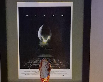 Alien movie poster 3D chestburster A3 frame (pre order)