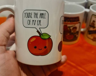 Apple of my eye dark humour mug