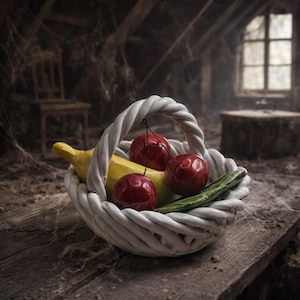 Vintage Andrea by Sadek Ceramic Fruit Basket – Italian Kitchen Decor